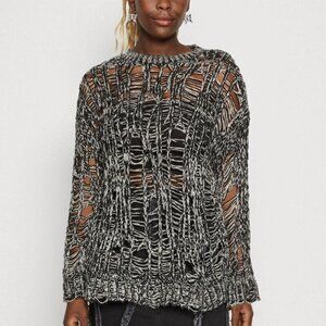 New BDG Urban Outfitters Loopy Knit Long Sleeve Twist Boyfriend Jumper P4738